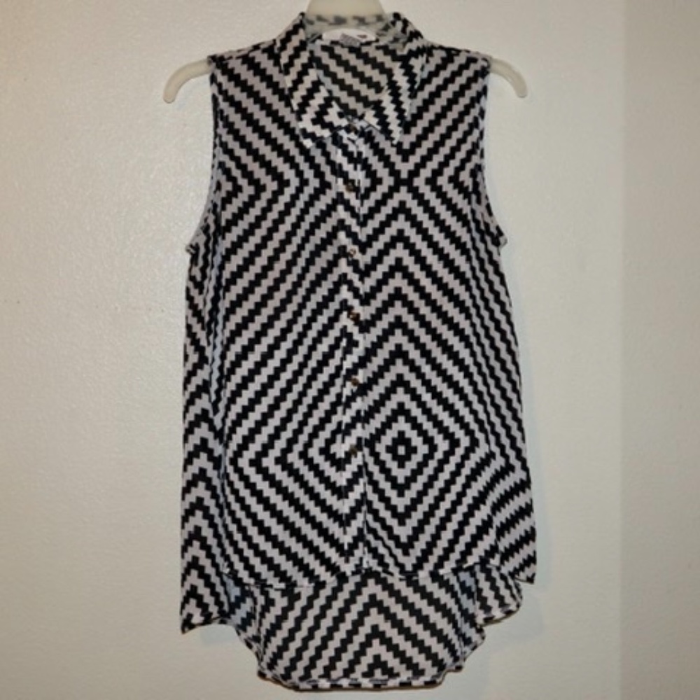 Black and white striped shirt